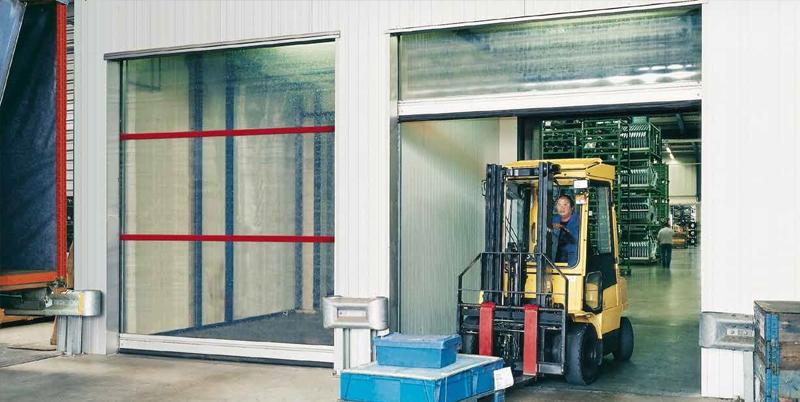 S 2000 L Innen- und Außentor mit transparentem Behang