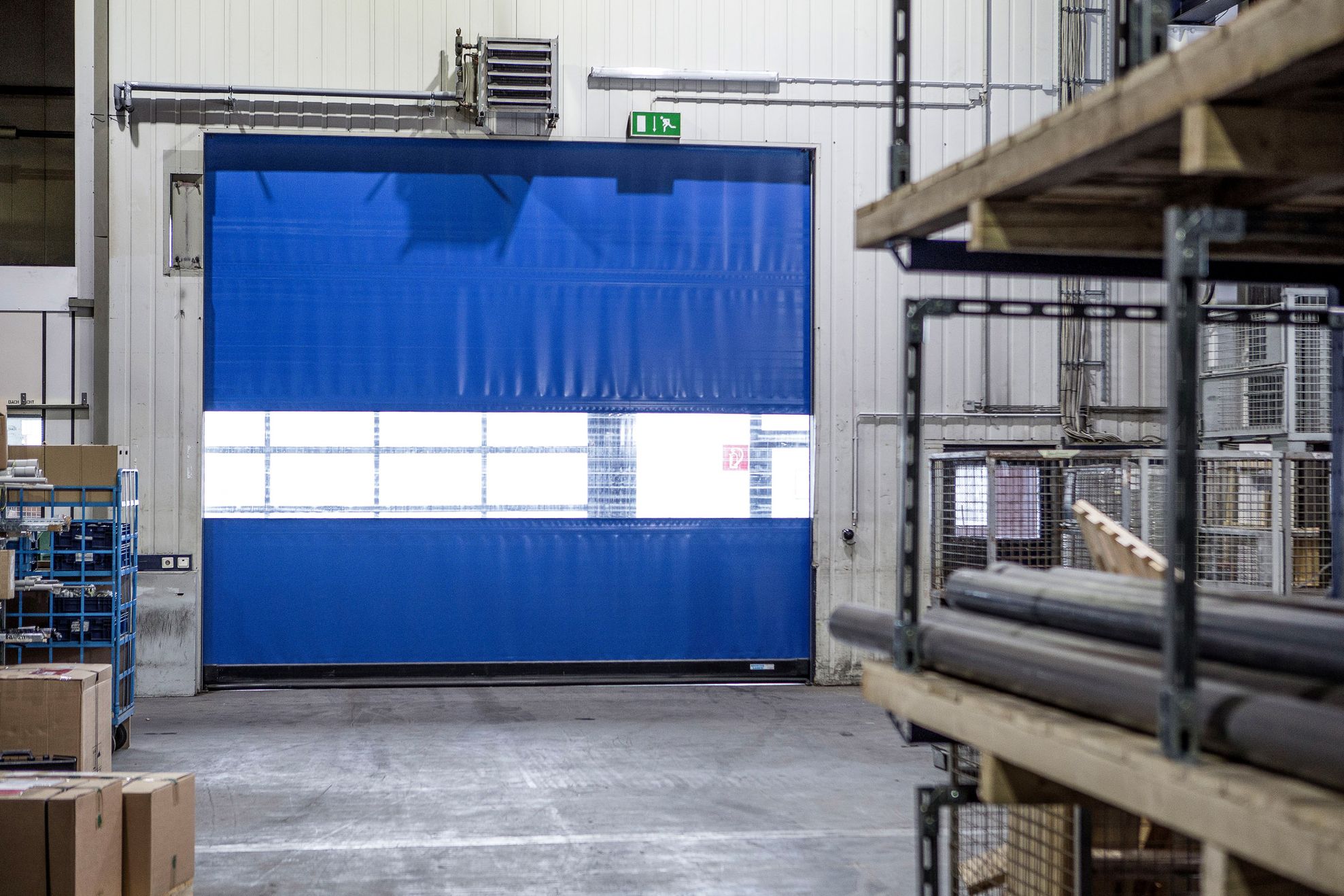 S 2020 SEL - Schnelllaufrolltor für Außenbereich in Farbe Blau